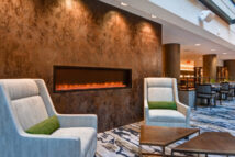 Atrium Seating Fireplace