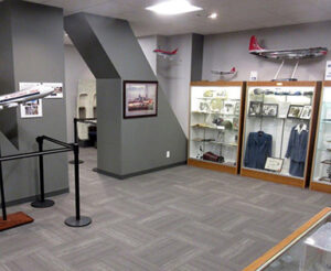 Museum exhibits at Northwest Airlines History Center