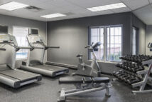 Fitness center in hotel