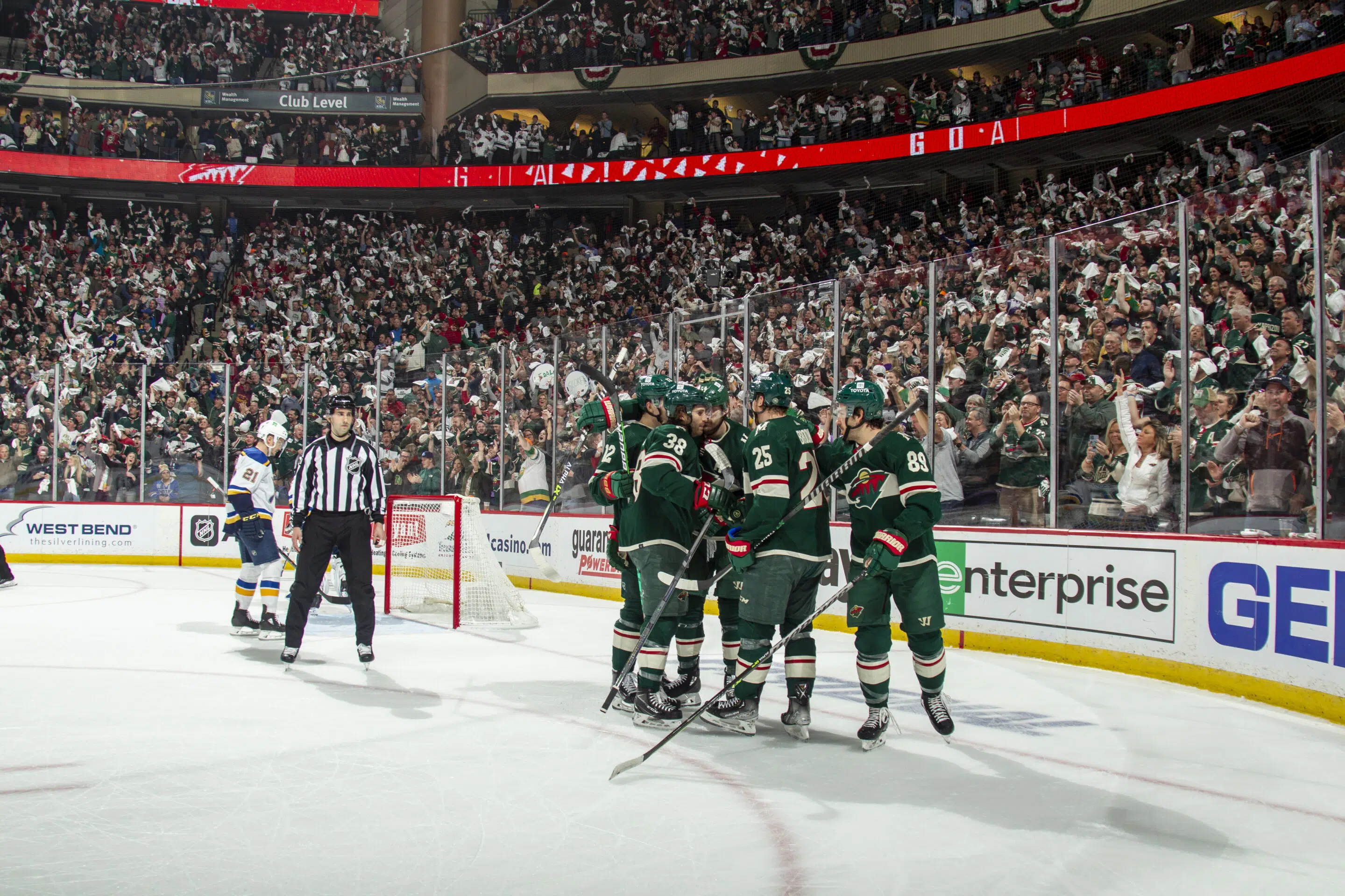 image of minnesota wild at xcel energy center