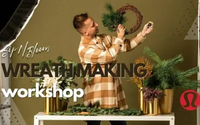 Sip N' Bloom Winter Wreath Making Workshop