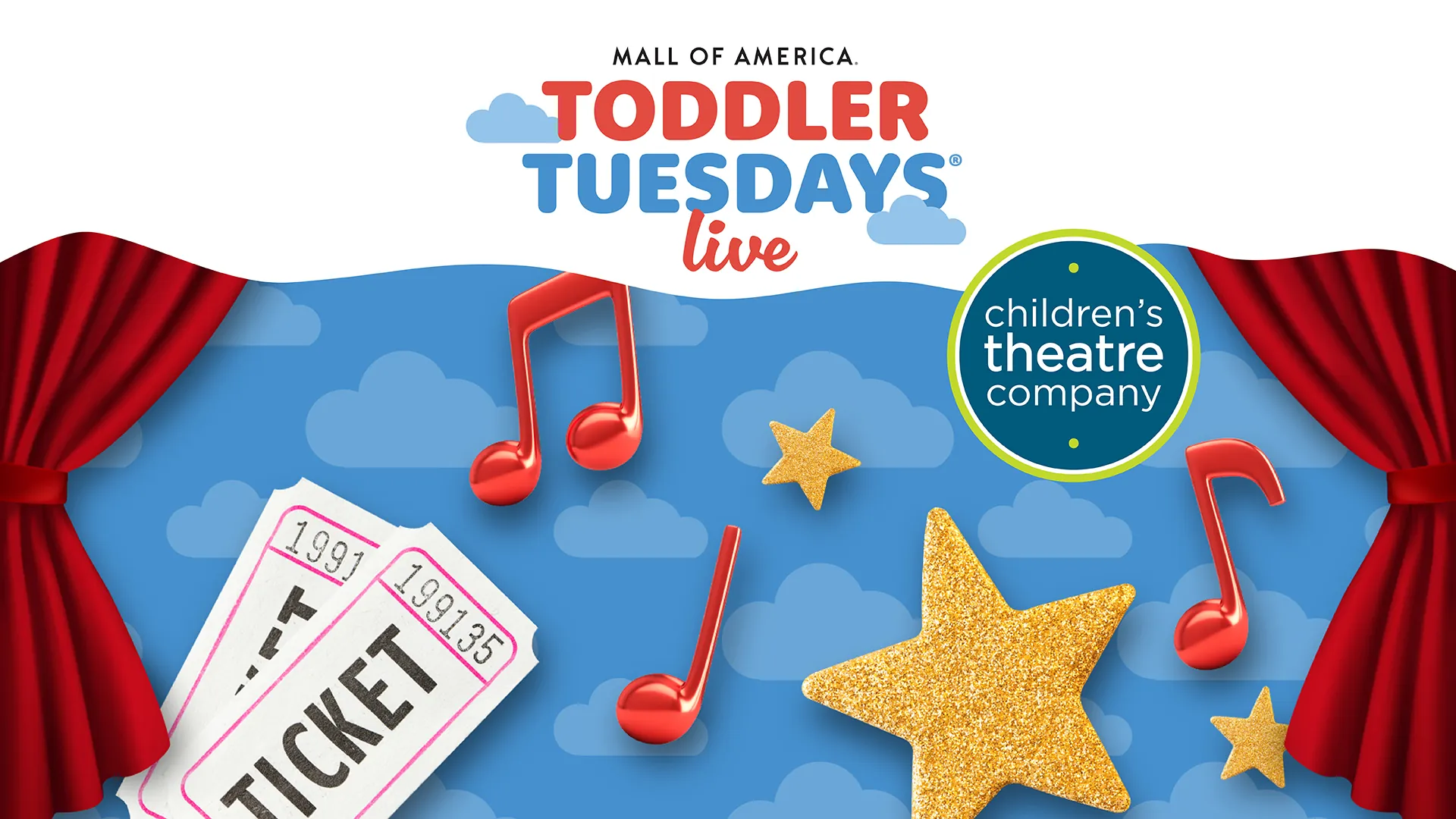 Mall of America Toddler Tuesdays Live graphic